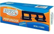 Perfurador de papel Grande BRW 04 furos 20 fls PF1004 01 un