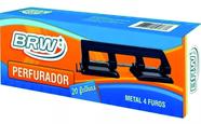 Perfurador de papel Grande BRW 04 furos 20 fls PF1004 01 un Perfurador de papel Grande BRW 04 furos 20 fls PF1004 01 un