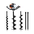 Perfurador De Solo Gasolina 52cc C/3 Brocas +2 Extensor 80cm