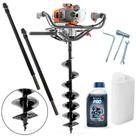 Perfurador de Solo Husqvarna 541EA Broca 20cm Alongadores Profundidade Máx 2,8m Perfurador de Solo Husqvarna 541EA Broca 20cm Alongadores Profundidade Máx 2,8m