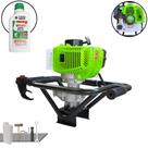 Perfurador de Solo Profissional Sem Broca Menegotti MPS52 À Gasolina 2T 52cc 1,8HP 9.000rpm Alta Potência, Rotação e Performance Com Ignição CDI e Empunhadura Ergonômica + ÓLEO STIHL 2T