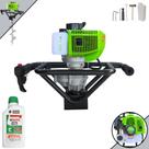 Perfurador de Solo Sem Broca Menegotti MPS52 À Gasolina Motor 2 Tempos 52cc 1,8HP de Potência 9.000rpm Profissional Para Agricultura, Elevação de Cercas e Mourões + ÓLEO STIHL 8017 2T Perfurador de Solo Sem Broca Menegotti MPS52 À Gasolina Motor 2 Tempos 52cc 1,8HP de Potência 9.000rpm Profissional Para Agricultura, Elevação de Cercas e Mourões + ÓLEO STIHL 8017 2T
