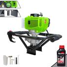 Perfurador De Solo Sem Broca Profissional Menegotti MPS-52 À Gasolina 2T 52cc 1,8HP 9.000rpm Para Construção Civil, Elevação de Cercas e Plantio de Mudas + ÓLEO TOYAMA EXTRA