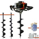 Perfurador de Solo Trado Motorizado Vant VPS52 À Gasolina 2T 52cc 2HP 6.500rpm + KIT 3 Brocas 80x10cm, 80x15cm e 80x20cm P/ Elevação de Cercas