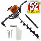 Perfurador de Solo Vulcan VPS520 2T Broca 80x10cm + Extensor de 40cm Ideal Para o Plantio de Mudas