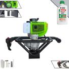 Perfurador Perfuratriz de Solo Sem Broca À Gasolina Menegotti MPS-52 52cc 1,8HP 2T 9.000rpm Profissional Para Construção Civil, Reflorestamento e Elevação de Cercas + ÓLEO STIHL EXTRA