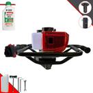 Perfurador Sem Broca Anmax GD520B À Gasolina 2T 52cc 7.000rpm 2,2HP de Potência Para Mourões e Reflorestamento + ÓLEO STIHL 2T EXTRA