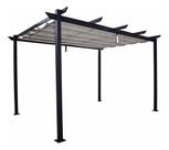 Pergolado Aluminio Com Cobertura Area Externa 254x400x282 Cm