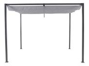 Pergolado De Aço Preto - Horali - Com Proteção 297x297x223cm