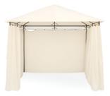 Pergolado Gazebo Bege 3x3m Aco Para Area Externa Taupe Bege