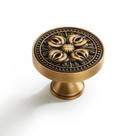 Perillas de Gabinete Florales Vintage de Latón FLIRABBIT 3.2 cm Paquete de 2