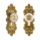 Perillas para Puerta CEYMIO Vintage de Cristal 2 Pares 14x3.5 cm