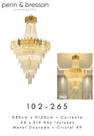 Perin Pendente Cristal D80cmx120cm 102265 - 18 X E14