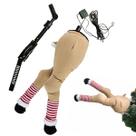 Perna Rena Natal Arvore Natalina Movimento Chute Flexivel Decoraçao Janela Porta Enfeite Cenario Vitrine Casa Loja