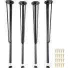Pernas de mesa VEVOR Hairpin 71 cm, conjunto de 4 pretas pesadas