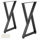 Pernas de mesa VEVOR Metal 71x46cm em forma de Z para mesa de jantar