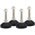 Pernas de móveis LC LICTOP M12x50mm, giratório ajustável, 7 cm H