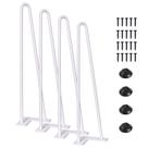 Pernas de móveis SMARTSTANDARD 40 cm Heavy Duty Metal White