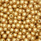 Pérola 10mm com Furo Dourado - 250g Pérola 10mm com Furo Dourado - 250g