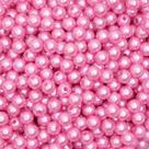 Pérola 8mm com Furo Rosa Chiclete - 250g