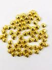 Pérola abs - modelo coração c/ furo 4mmx8mm - cor ouro - 500 gr MM Biju