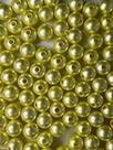 Pérola Amarela clara 8mm - Aprox. 210 peças - 50g