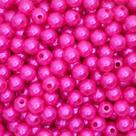 Pérola Circulo 6mm com Furo - 250g - Pink