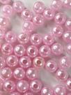 Pérola Rosa 8mm - Aprox.210 peças - 50g