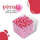 Pérola Rosa Chiclete 10Mm Pacote Com 500 Gramas - Nybc