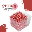 Pérola Salmão Escuro 10Mm Pacote Com 500 Gramas - Nybc