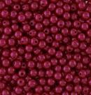 Pérola Vermelho INTEIRA COM FURO 06MM EM ABS COM 500GR