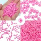 Pérolas 4mm c/ 1000 peças p/ bijuterias, colar, pulseira, brinco e artesanato