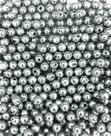 Perolas Abs Inteira 6mm C/ Furo Cor Cinza Metalico 50 Gramas