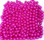 Perolas Abs Inteira 6mm C/Furo Cor Pink Metalizado 50 Gramas