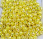 Perolas Abs Inteira 8mm C/Furo Cor Amarelo Cintilante 50 Gr Perolas Abs Inteira 8mm C/Furo Cor Amarelo Cintilante 50 Gr