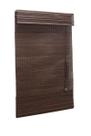 Persiana Bambu Romana Tabaco 140 (L) X 160 (A) cm Cortina Madeira C/ Bandô 1,40 x 1,60 Marrom escuro