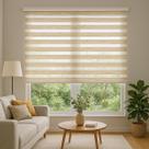 Persiana Cortina Double Vision Zebra Cor Mescla - 1,70m X 1,40m Altura - Sala Escritório Quarto Sacada - Fácil Instalação