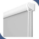 Persiana Cortina Rolo Tecido Blackout Liso Cinza 1,80m X 1,40m - Sala Quarto Escritório - Blecaute Completa - Fácil Instalação