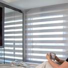 Persiana Double Vision Cinza - 2,20m x 1,20m