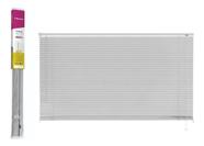 Persiana horizontal 140cm x 130cm pvc plastica cinza primafer