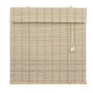 Persiana Horizontal Cortina Bambu Bauhaus Rolo Janela Casa Quarto Sala 160x160cm Evolux