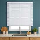 Persiana Horizontal PVC 25mm BLOCK 180larg x 160alt Branca