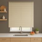 Persiana Horizontal PVC 25mm BLOCK LUXO 80larg x 160alt Bege