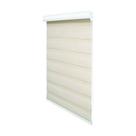Persiana Rolo Duplo c/ Bandô Bege (L) 160 x 160 (A) Cortina Zebra Rainbow Double Vision 1,60 X 1,60