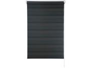 Persiana Rolô Zebra Dupla 1,20m x 1,60m Preta