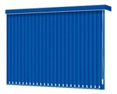 Persiana Vertical Azul Real Blackout 1,50 x 1,50 - com BANDÔ