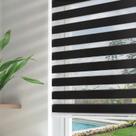 Persianas Zebra Joydeco sem fio para Windows 35x75cm pretas