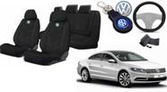 Personalize com Elegância: Capas de Tecido para Bancos 2012-2020 + Volante e Chaveiro VW