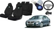 Personalize com Estilo: Capas de Tecido Passat 2005-2012 + Volante e Chaveiro VW