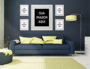 Personalize seu Quadro Individual - Canva - Com Vidro
